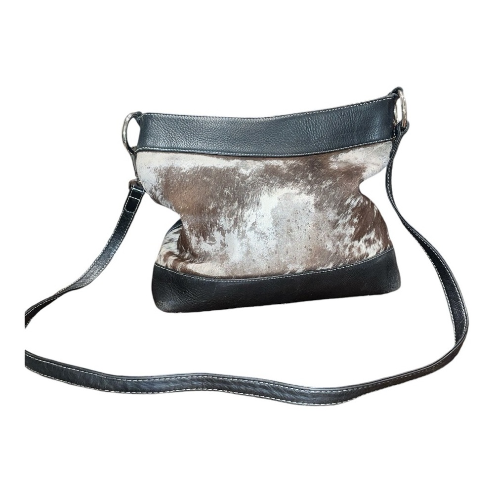 Overland Cheyenne Cowhide/fur Crossbody Shoulder Bag Purse. B8